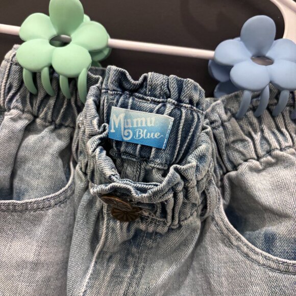 Mumu Blue Old-School Denim Shorts M - Picture 3 of 4